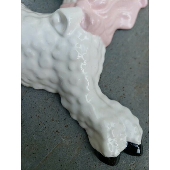 Little Bo Peep Lamb Wall Décor MCM Ceramic Nursery Irene Smith Anthropomorphic - Picture 5 of 12